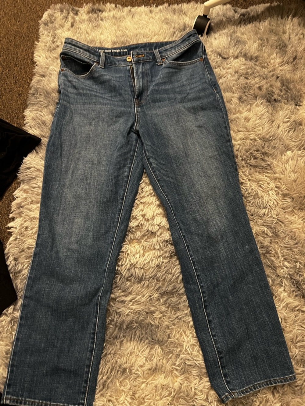 Talbots Women's Straight-Leg Jeans in Blue Denim
